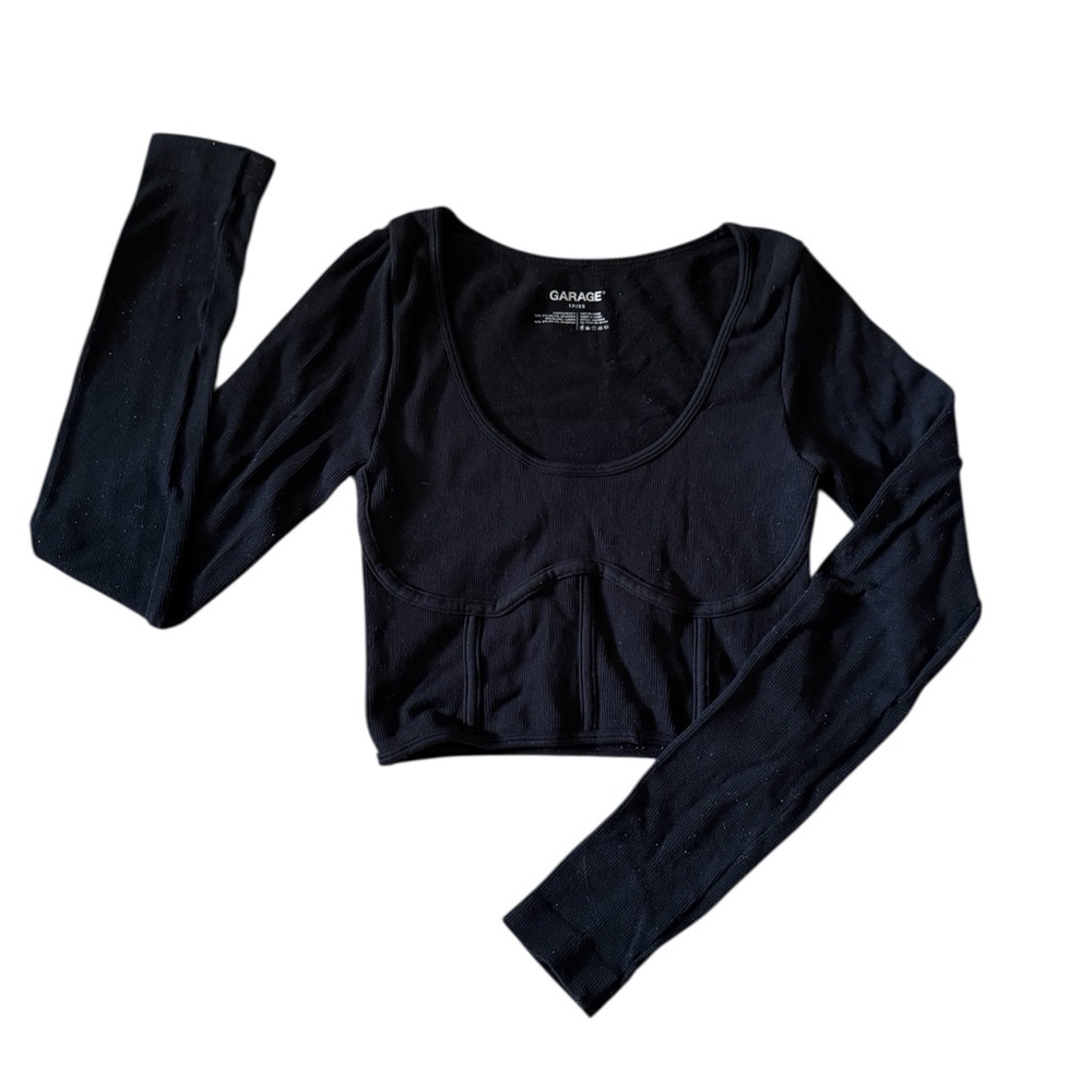 Garage Midnight Black Scoop Neck Bodysuit